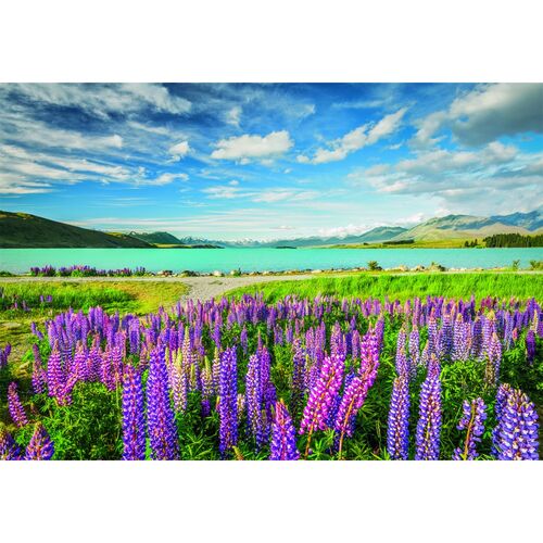 High Quality Lupins at Lake Tekapo puzzle 1500pcs