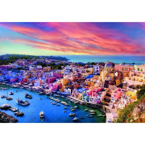 High Quality Picturesque Procida Island puzzle 1500pcs