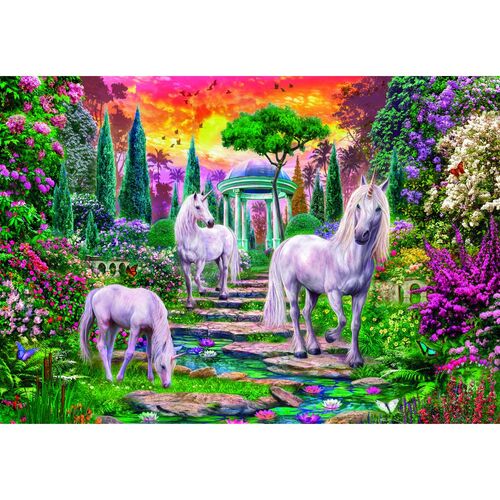 Puzzle Classical Garden Unicorns High Quality 2000pzs