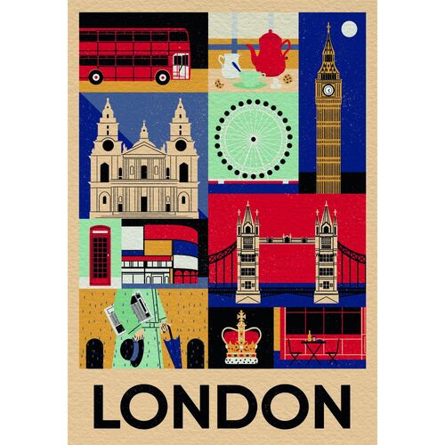 Puzzle Londres Style in the City 1000pzs