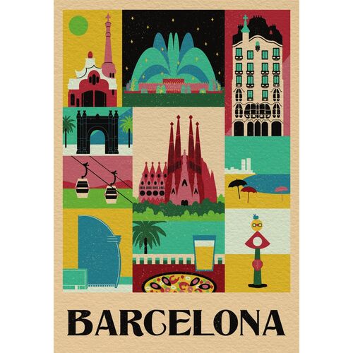 Style in the City Barcelona puzzle 1000pcs