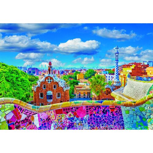 High Quality Park Guell Barcelona puzzle 1000pcs