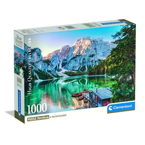 High Quality Emerald Lake Braies puzzle 1000pcs