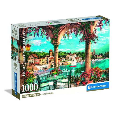 High Quality Balcony view of Lake Como puzzle 1000pcs