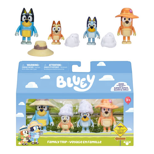 Bluey assorted pack 4 figures