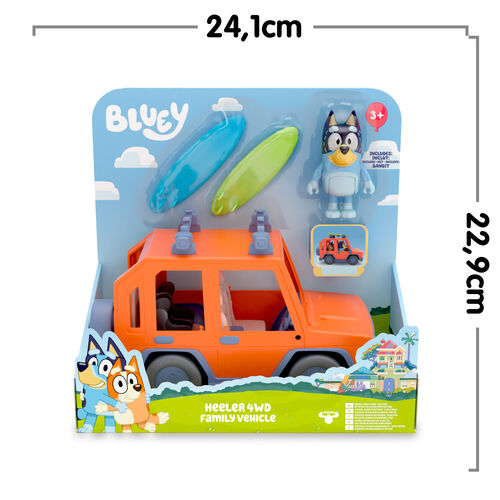 Coche familiar + figura Bandit Bluey