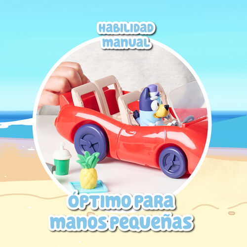 Coche descapotable + figura Bandit Bluey