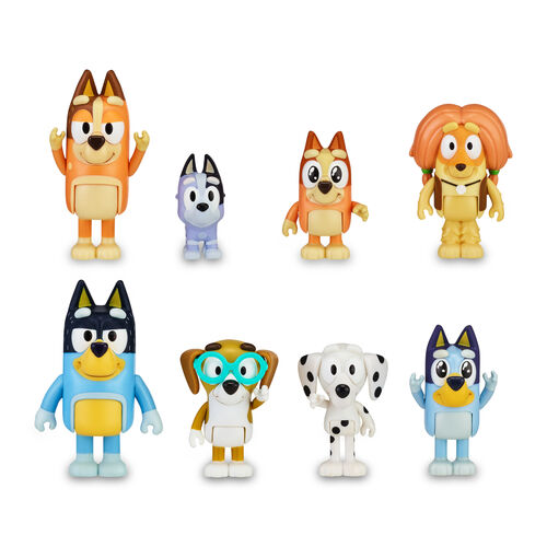 Blister 8 figuras Bluey