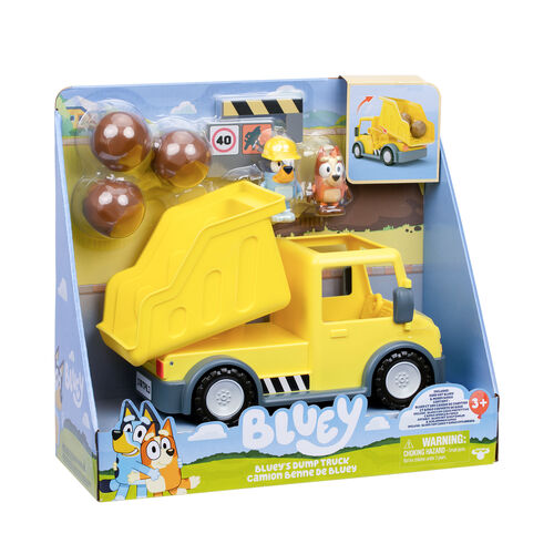 Camion Volquete + figuras Bluey