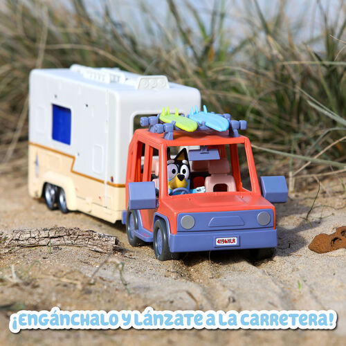 Set Coche familiar + Caravana Bluey