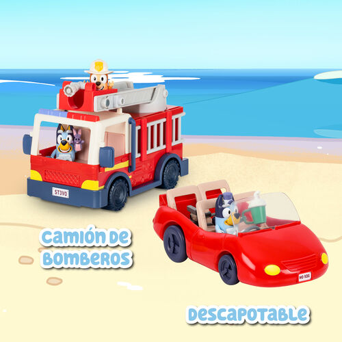 Camion Bomberos + figuras Bluey