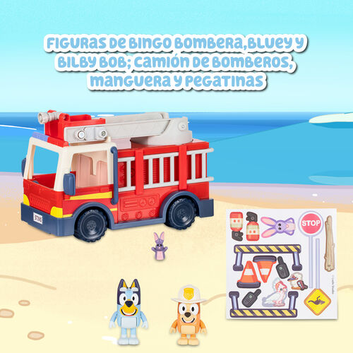 Camion Bomberos + figuras Bluey