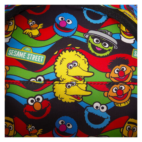 Mochila peluche + monedero Cookie Monster Barrio Sesamo Loungefly