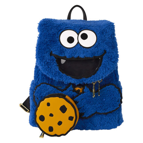 Mochila peluche + monedero Cookie Monster Barrio Sesamo Loungefly