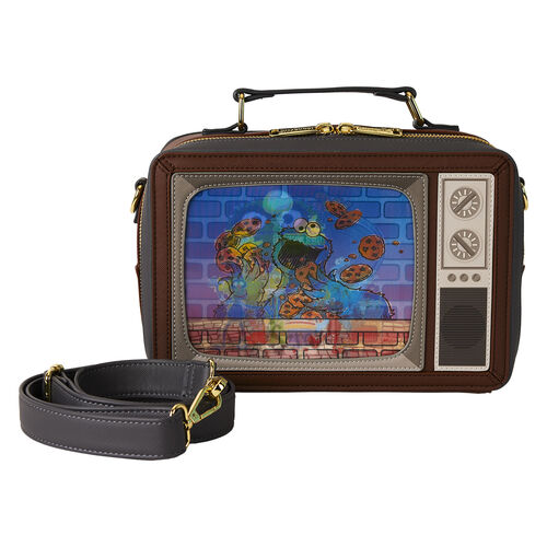 Bolso bandolera lenticular Retro TV Barrio Sesamo Loungefly