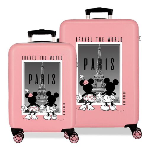 Set 2 Maletas trolley ABS Paris Mickey & Minnie Disney