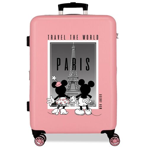 Maleta trolley ABS Paris Mickey & Minnie Disney 68cm