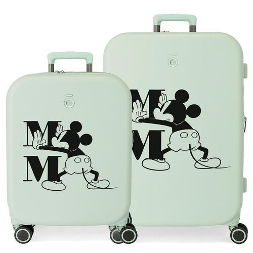 Disney Mickey Happiness ABS pack 2 trolley suitcases