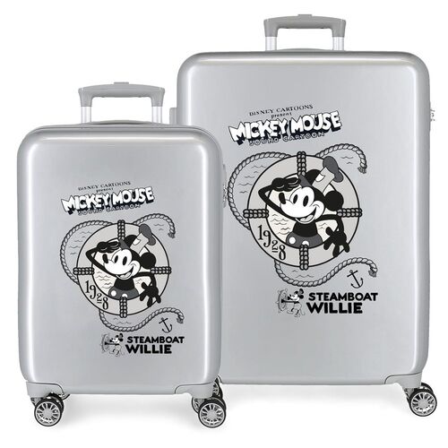 Disney Minnie Steamboad Joyful ABS pack 2 trolley suitcases