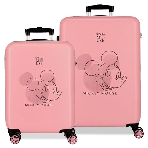 Disney Mickey Outline ABS pack 2 trolley suitcases