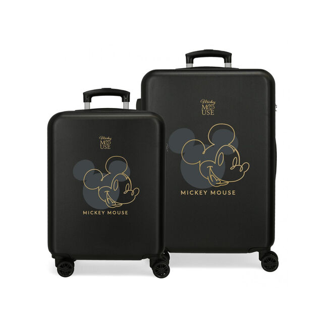 Disney Mickey Outline ABS pack 2 trolley suitcases