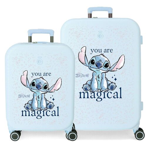 Set 2 Maletas trolley ABS You Are Magical Stitch Disney