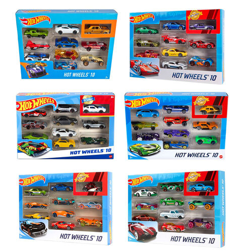 Hot Wheels blister 10 assorted cars