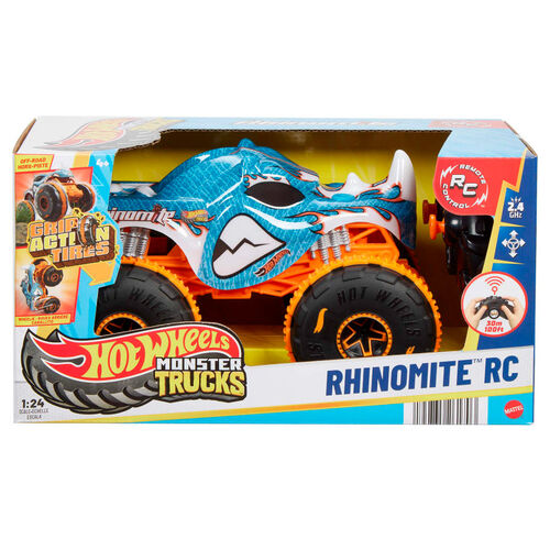 Coche radio control Rhinomite Monster Trucks Hot Wheels