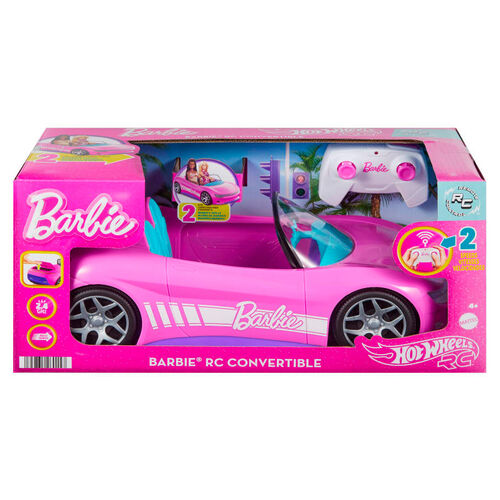 Coche Descapotable radio control Barbie Hot Wheels