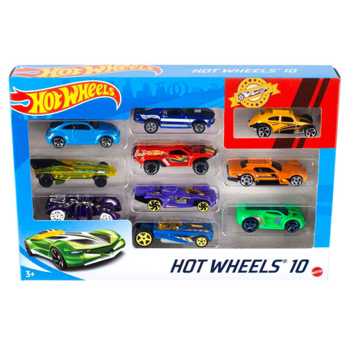 Hot Wheels blister 10 assorted cars