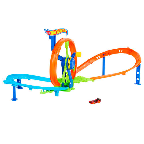 Hot Wheels Stunt Tracks Rapid Launch & Loop