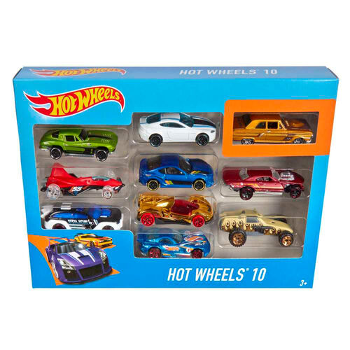 Hot Wheels blister 10 assorted cars