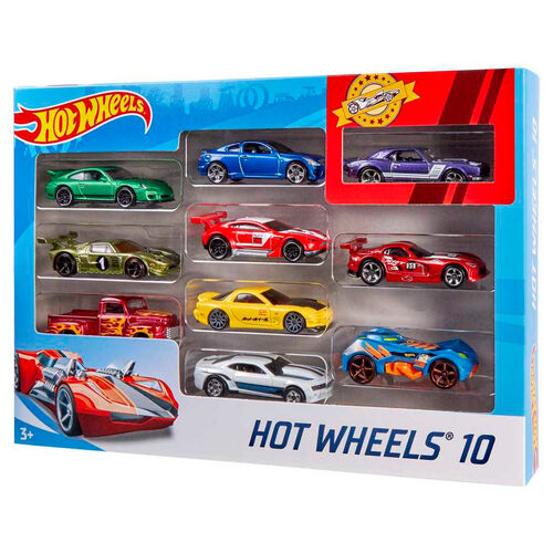 Hot Wheels blister 10 assorted cars