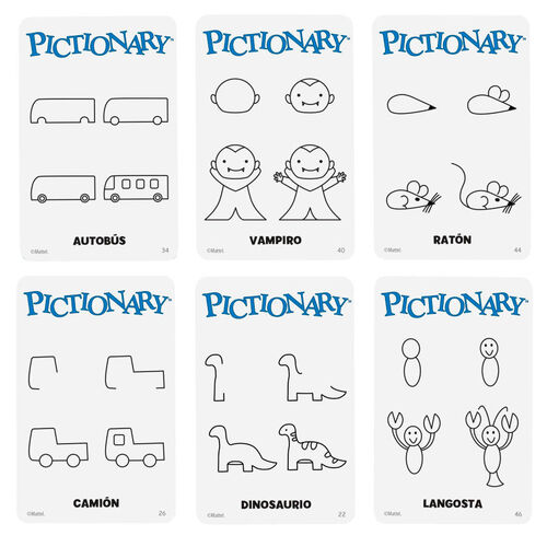 Juego mesa Pictionary español