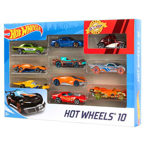 Hot Wheels blister 10 assorted cars