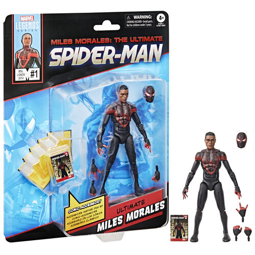 Figura Miles Morales Ultimate Spider-Man Marvel Legends 15cm