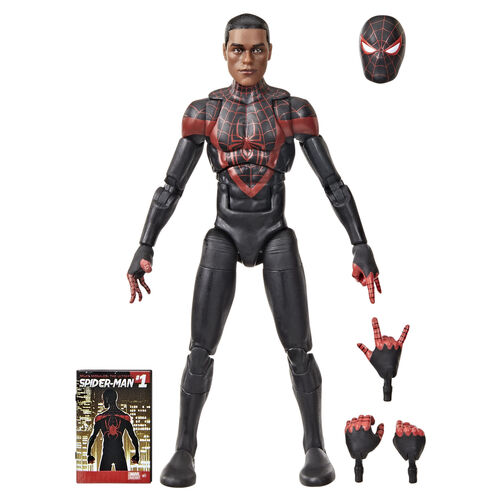 Figura Miles Morales Ultimate Spider-Man Marvel Legends 15cm