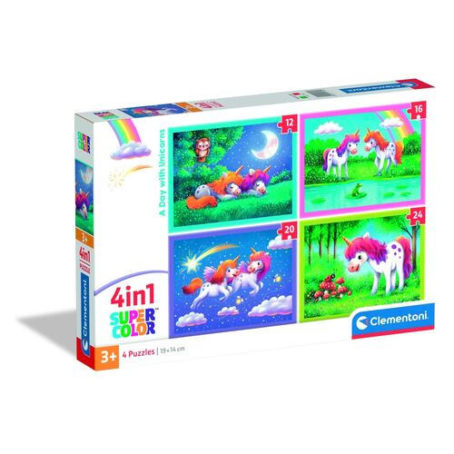 A Day with Unicorns puzzle 12+16+20+24pcs