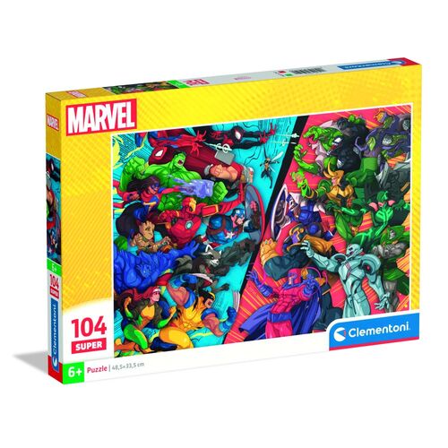 Puzzle super Heroes vs Villanos Marvel 104pzs