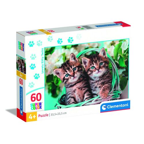 Lovely Kitty Twins puzzle 60pcs