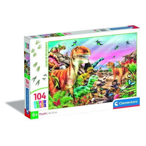 Puzzle Tierra de Dinosaurios 104pzs