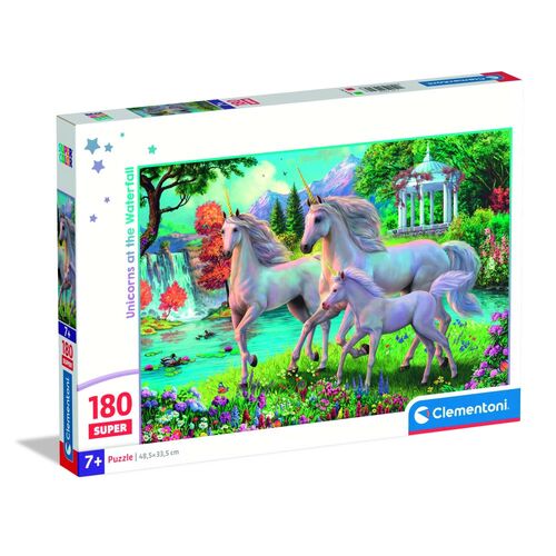 Unicorns at the Waterfall super puzzle 180pcs