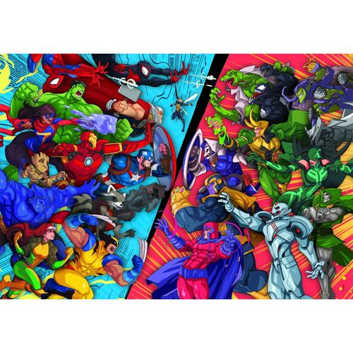 Marvel Heroes vs Villains puzzle 104pcs