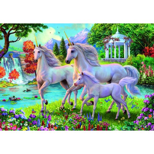 Unicorns at the Waterfall super puzzle 180pcs