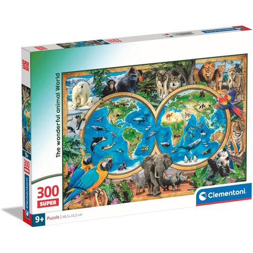 Puzzle super El maravilloso Mundo Animal 300pzs