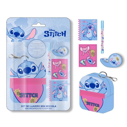 Set papaleria Mini Mochila Stitch Disney