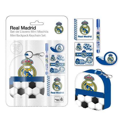 Set papaleria Mini Mochila Real Madrid