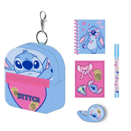 Set papaleria Mini Mochila Stitch Disney