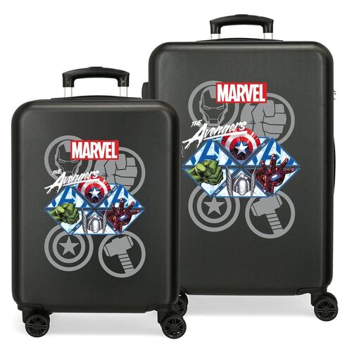 Marvel Avengers Heroes ABS pack 2 trolley suitcases