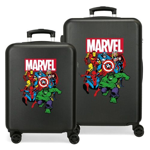 Marvel Avengers ABS pack 2 trolley suitcases